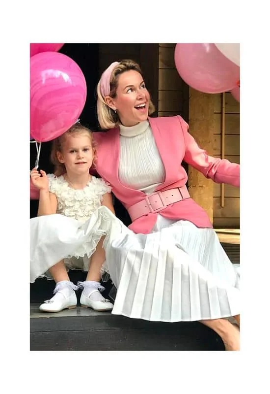 Mom Outfits For Kids Birthday Party pink blazer