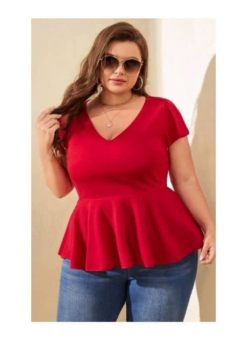 peplum top with jeans
