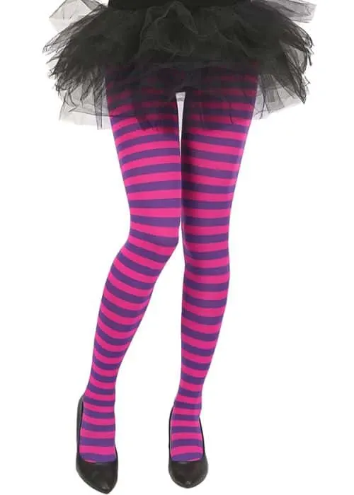 cheshire cat striped leggings