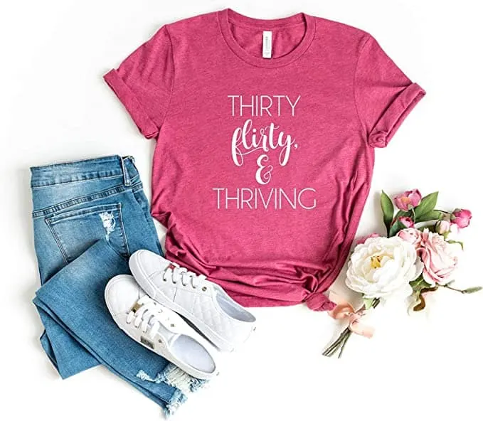 Dirty thirty birthday tee shirt
