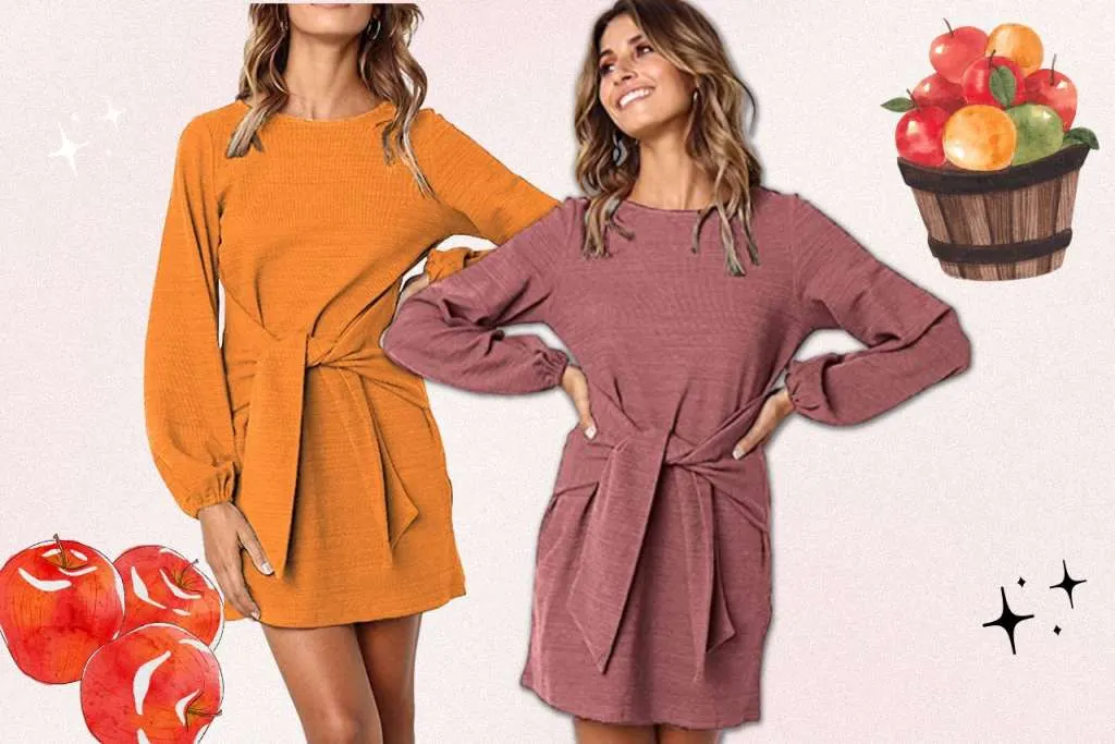 fun fall dress apple picking