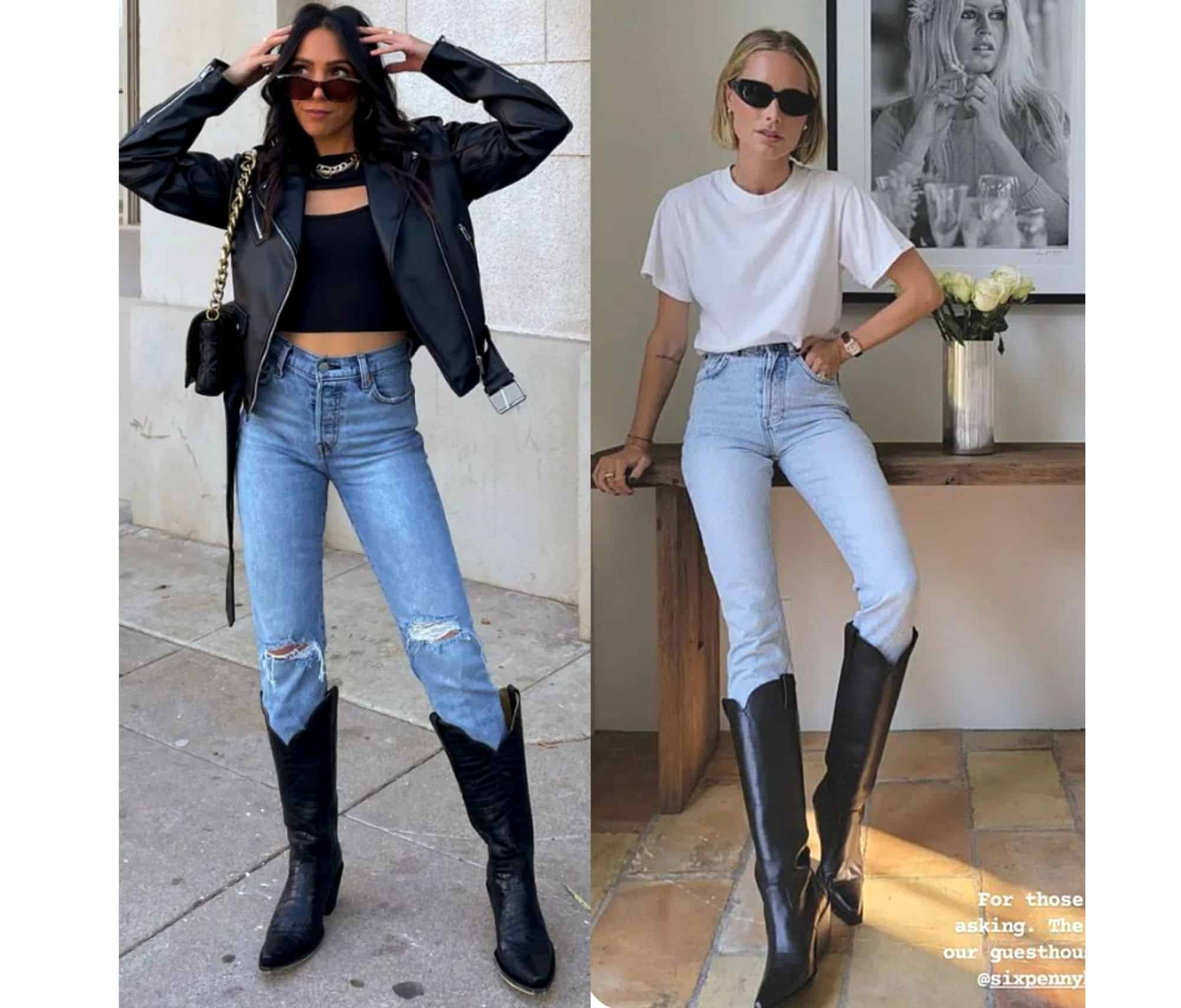 *2023* 10 outfits to wear midcalf boots with jeans & look SLIM