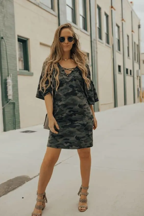 camo dress