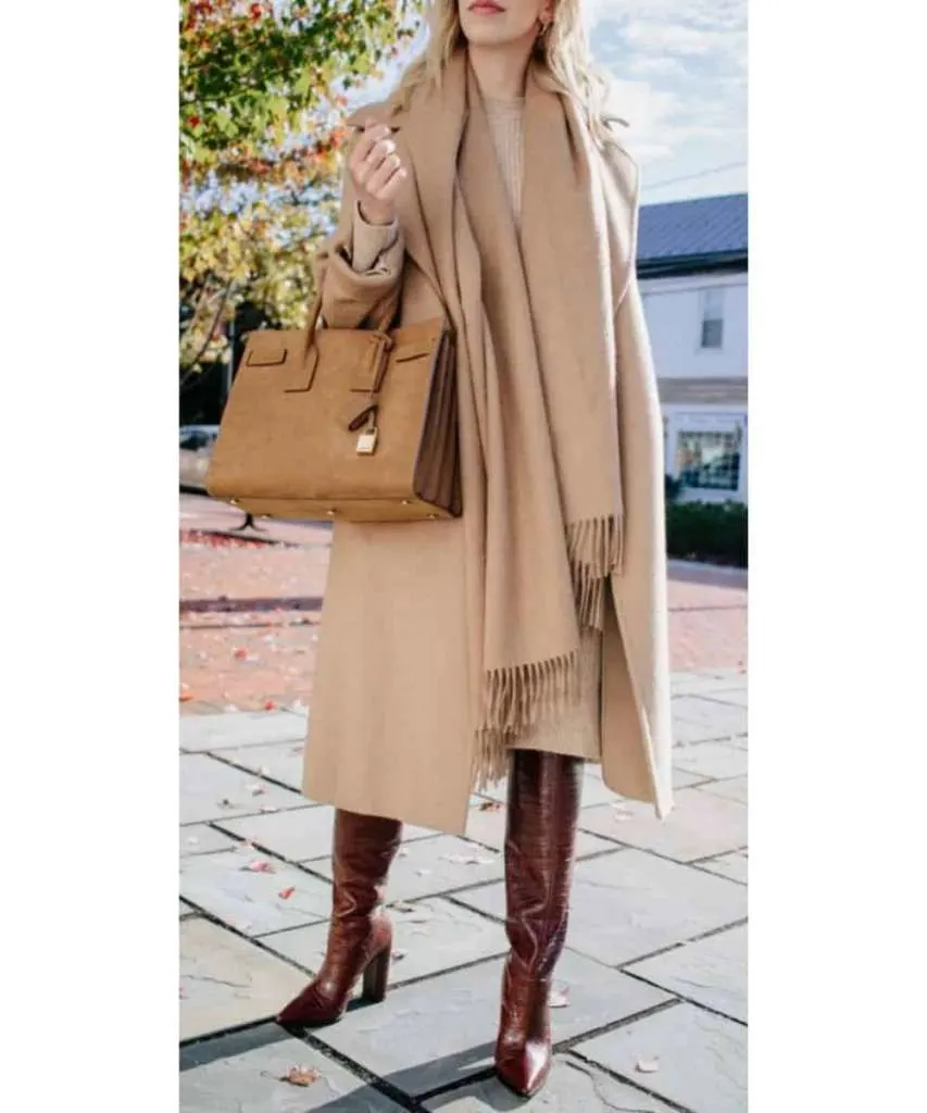 how to dress feminine in winter