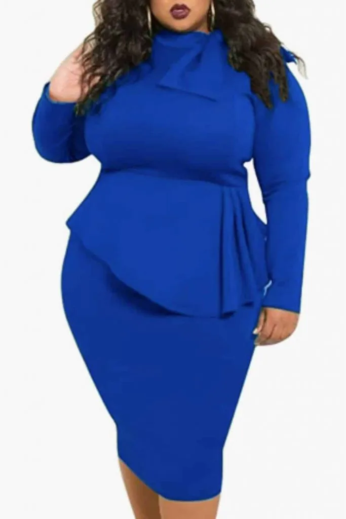 amazon peplum dress plus size