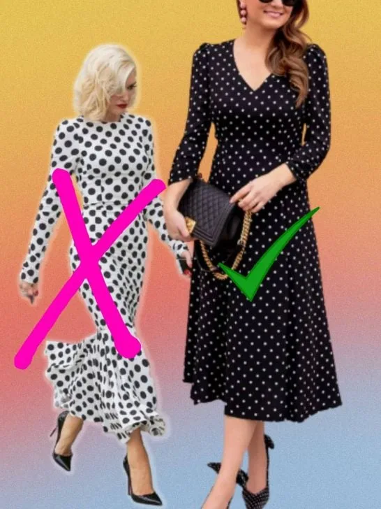 how to wear polka dots