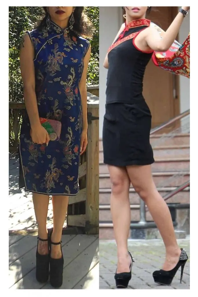 What shoes not to wear with qipao