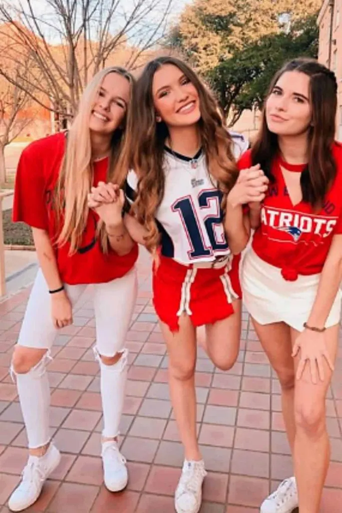women jersey super bowl outfits