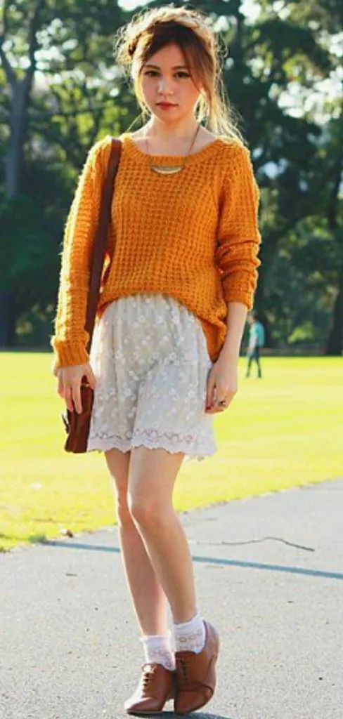 feminine oxford shoes outfit