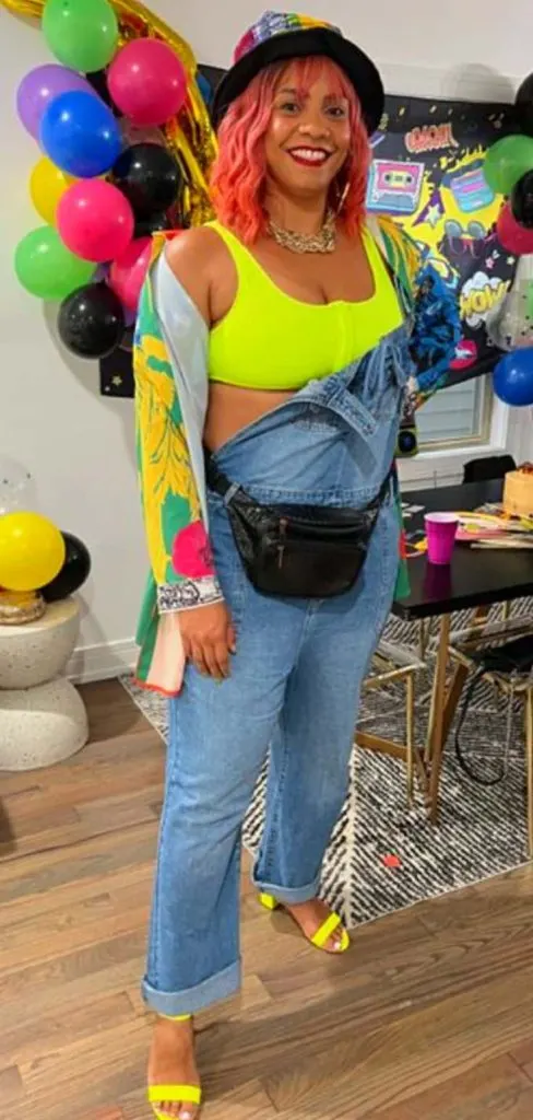 90s retro party plus size hat