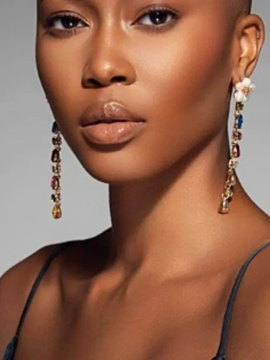 bald head women fashion outfits