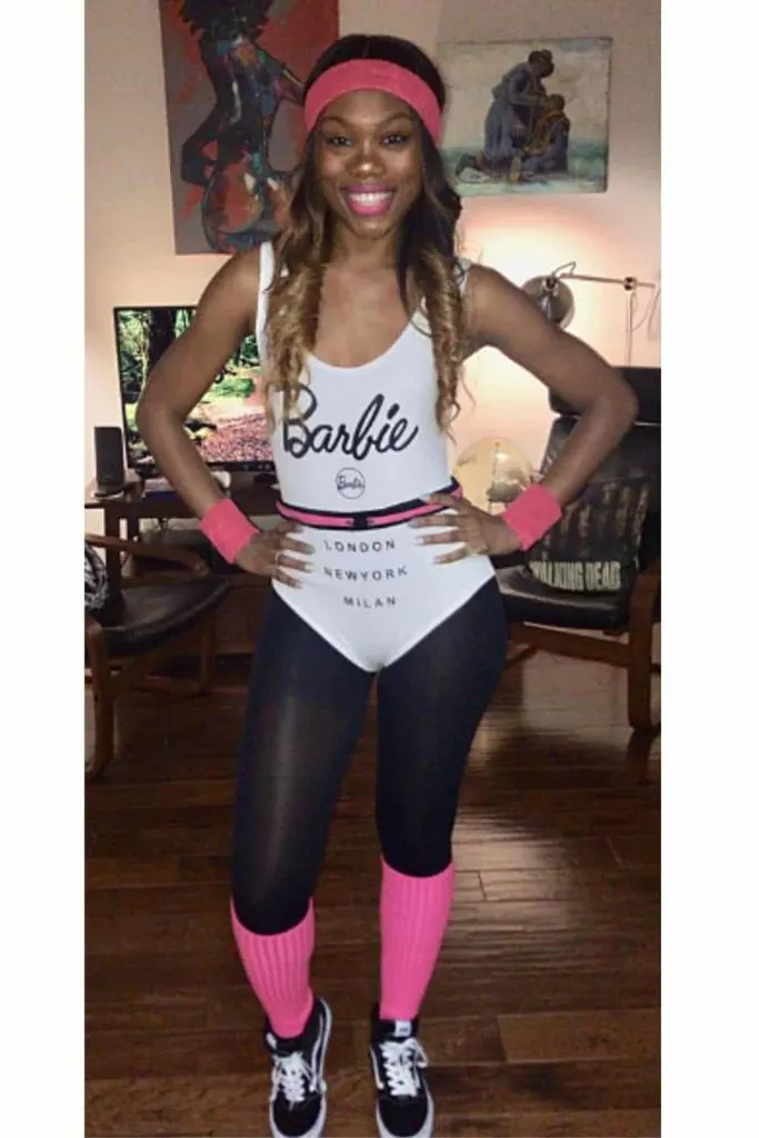 Aerobic Barbie Workout Costume