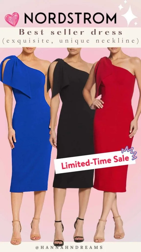 Asymmetrical dress modern feminine style