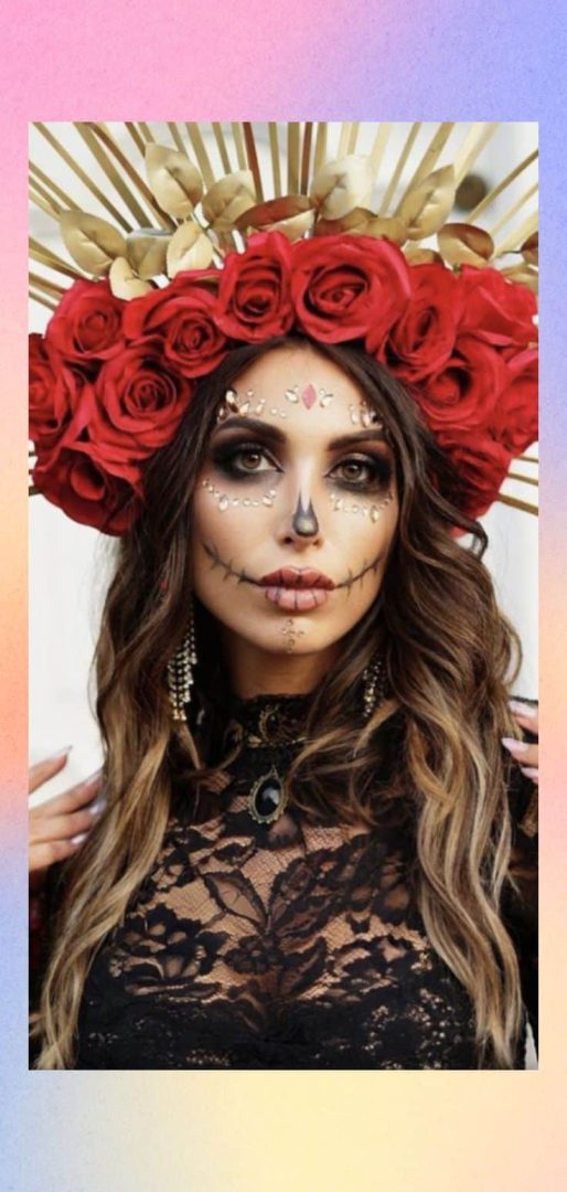 16 Day of the Death + sugar skull costume ideas: modern wearable!