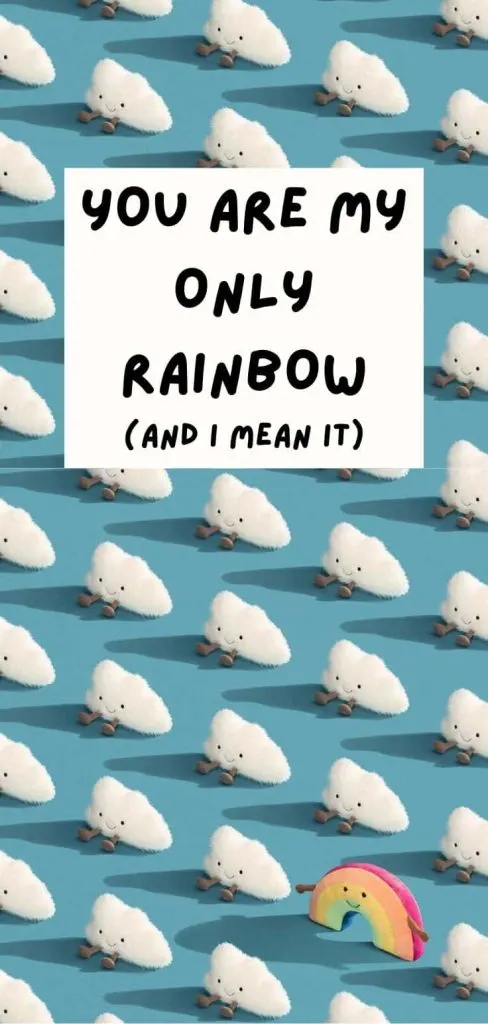 Jellycat "You are my only rainbow" wallpaper