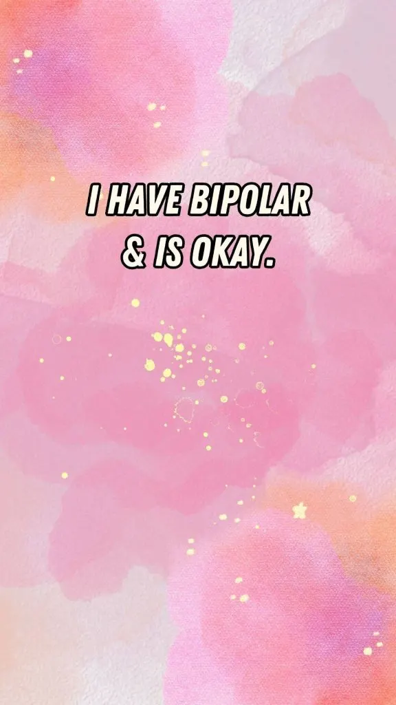 I have Bipolar and it's okay pink wallpaper