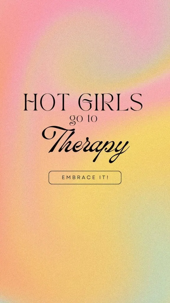 Hot girls go the therapy gradient wallpaper