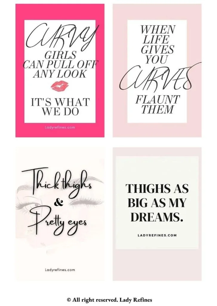 curvy girl affirmation