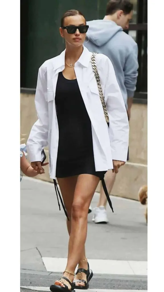 oversized shirt outfit chic