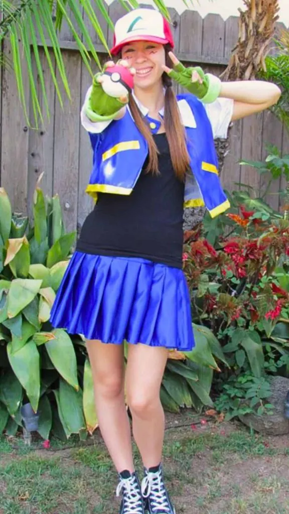 Pokemon Personal Trainer in mini skirt