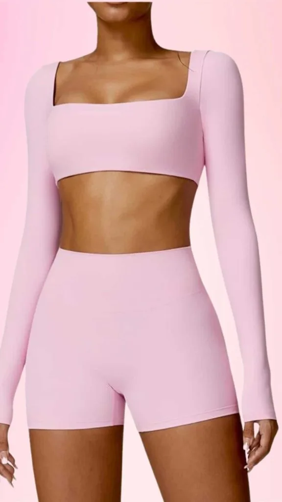 Feminine workout set pilates workout