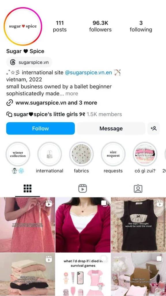 sugar spice instagram clolthing brand