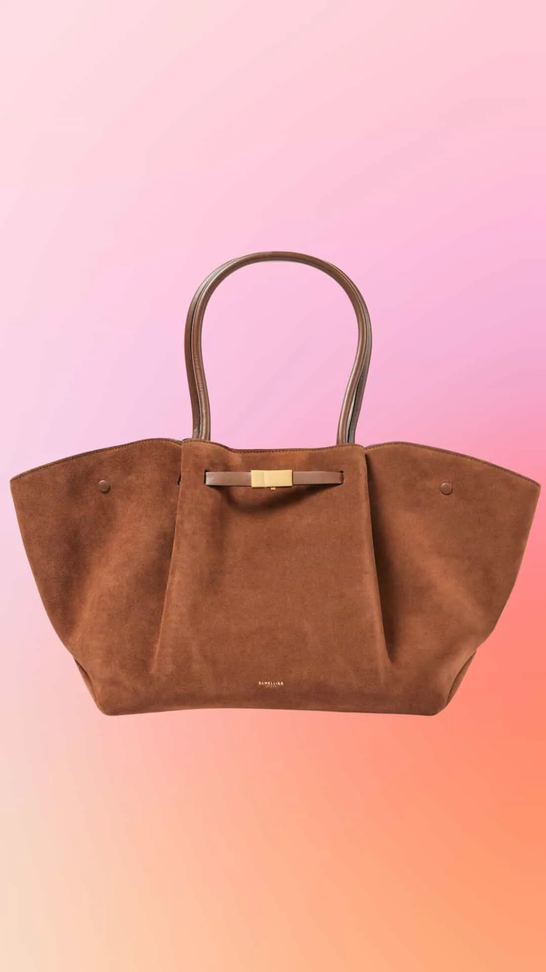 Demellier dark brown tote bag
