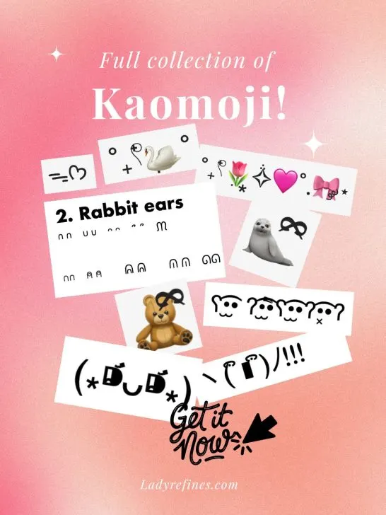 ⁎⁍̴̛ᴗ⁍̴̛⁎Kawaii kaomoji & cute text symbols: copy & paste now!❤️👇🏼