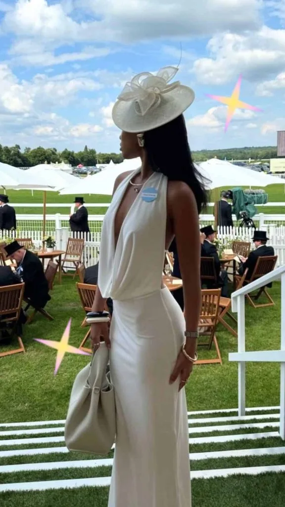 Kentucky Derby hat and dress