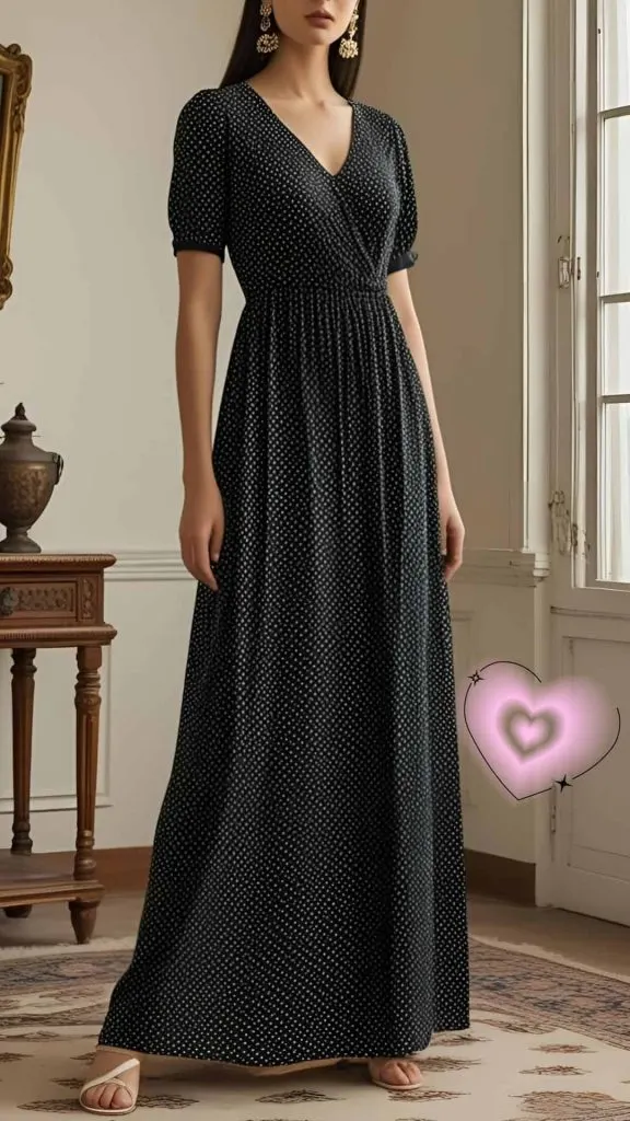 polka dot dress funeral