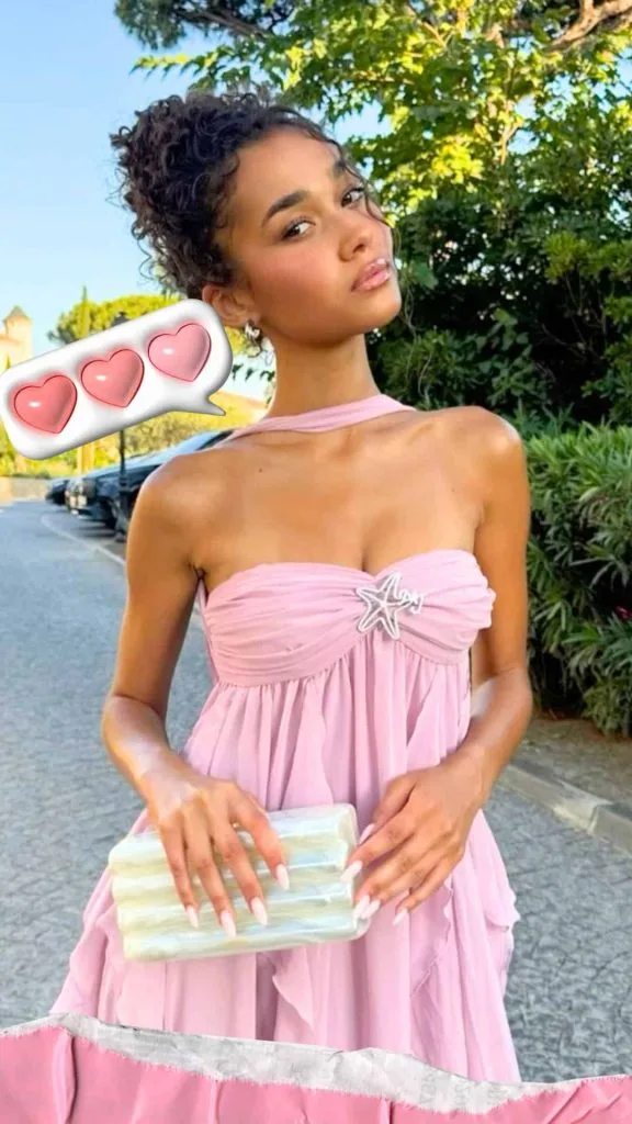 pink dress