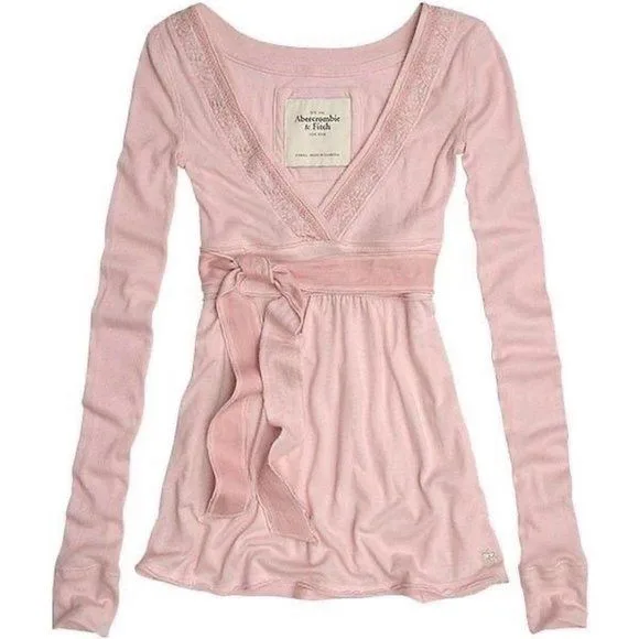 pink empire waist tops