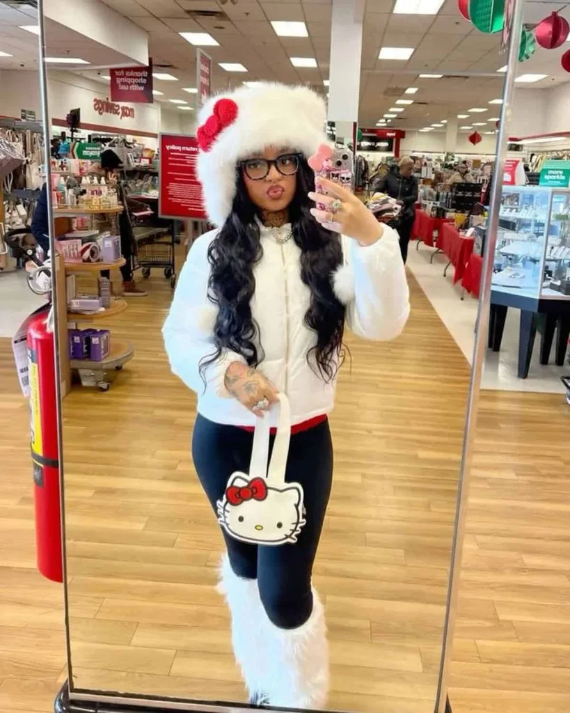 black girl hello kitty outfit