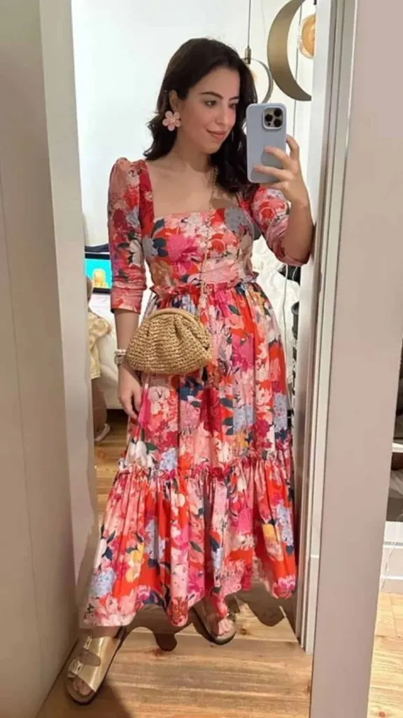 floral dress for bridal shower