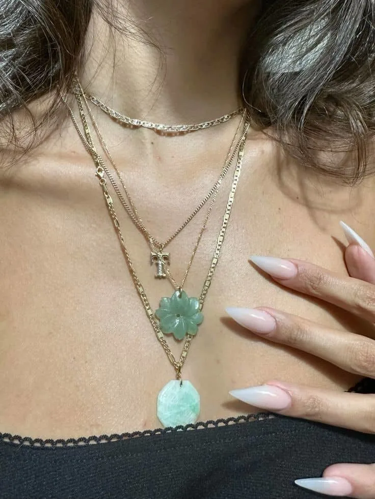 aesthetic jade necklaces