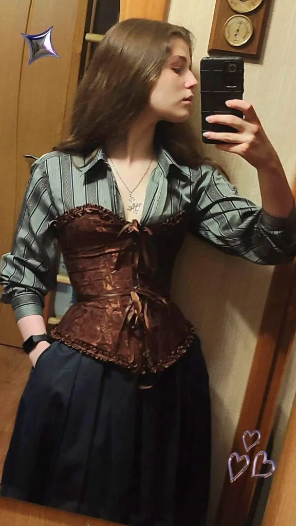 corset top Victorian style