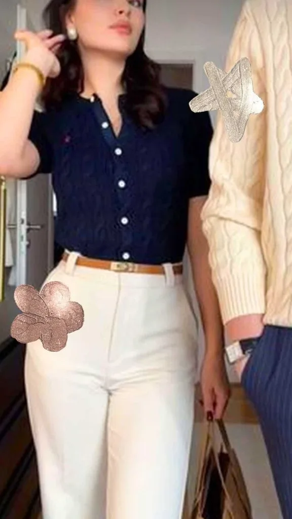 fitted polo shirt feminine outfit