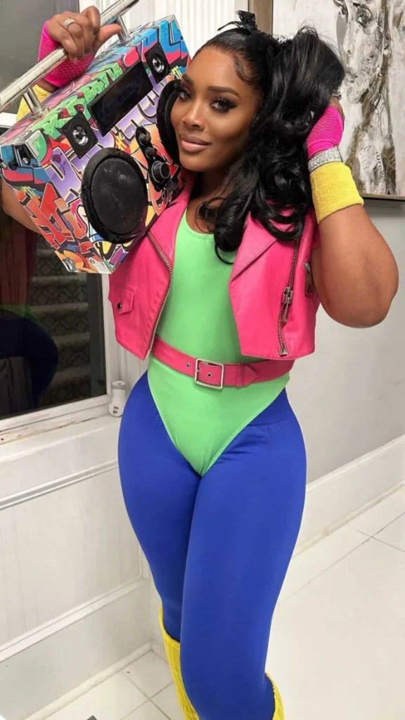 retro 90s party outfit black girl