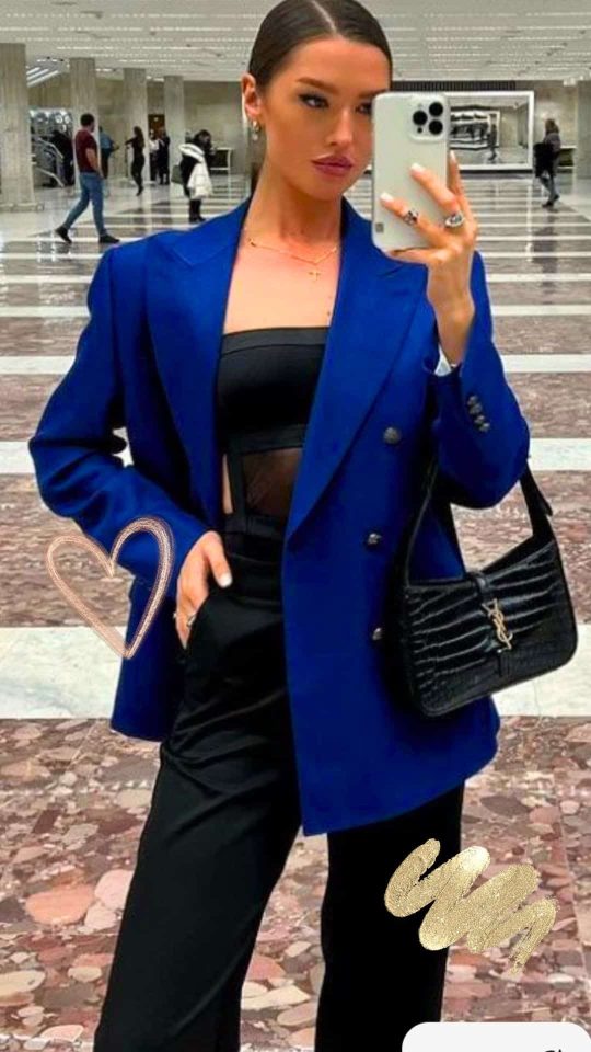 halter formal dresses Verona Embellished Plunge Neck Neck Evening Gown in Black Size:7 SLEEVE LENGTH: 58CM Navy blue off the