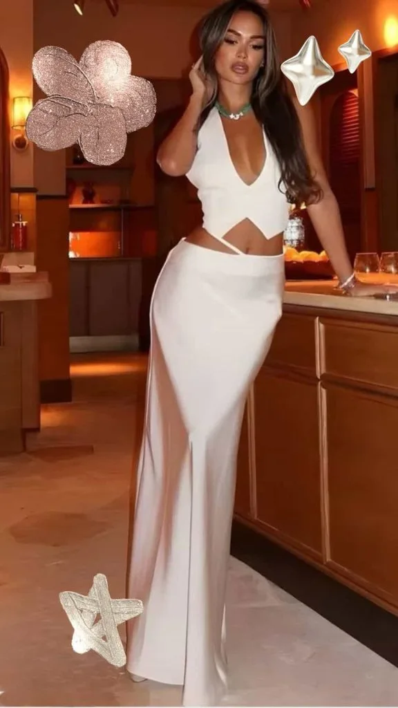 toga party white dress