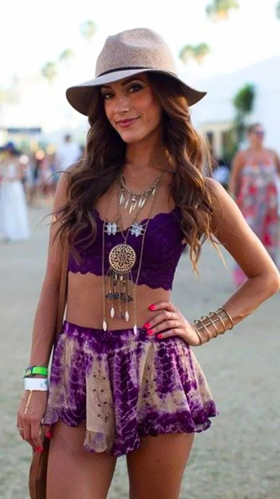 MUSIC festival co-ord set purple Lollapalooza