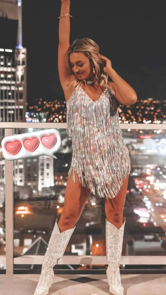 how to wear sequin boots