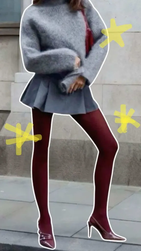 WINTER mini skirt outfit inspo