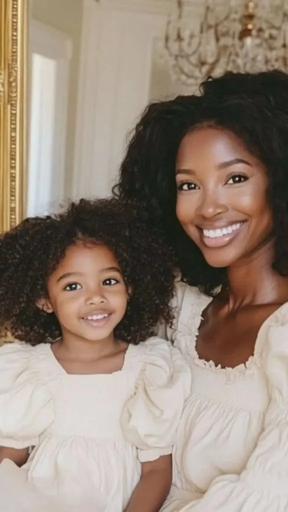 Mother daughter photoshoot outfit ideas black