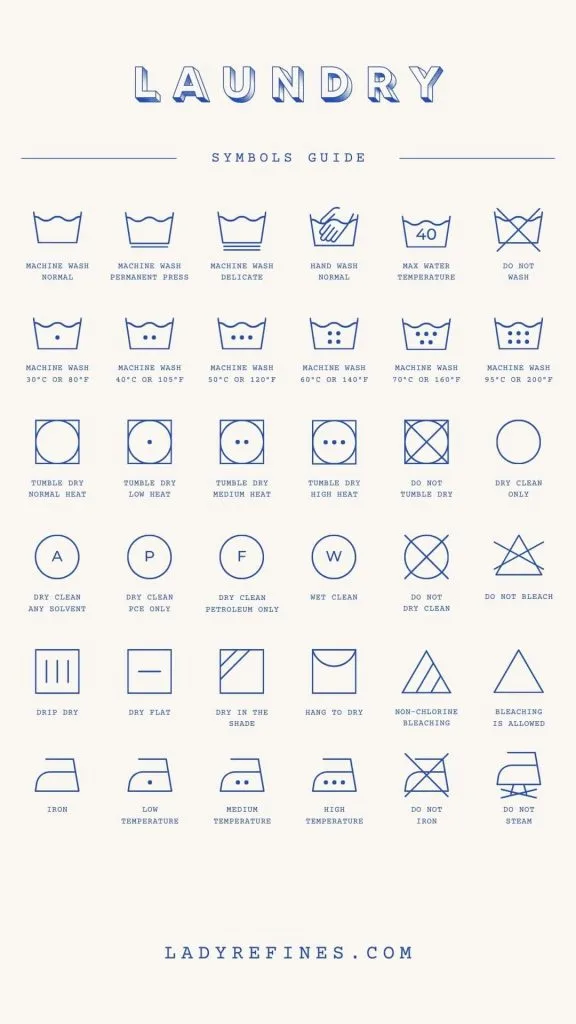 laundry symbol guide