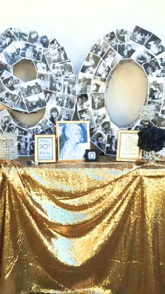 90th birthday party color theme women 