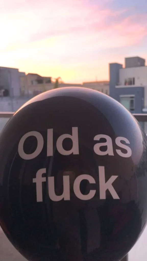 funny birthday balloon