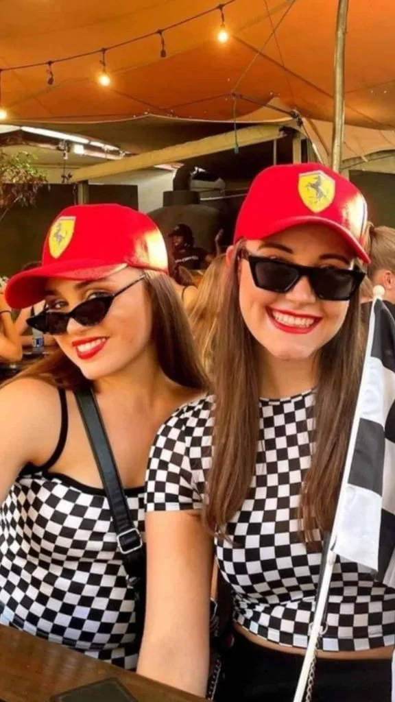 checkerboard  grand prix outfits