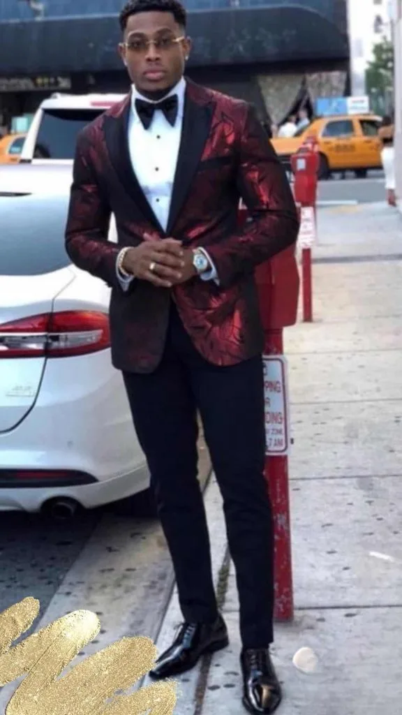 Tuxedo homecoming outfit idea