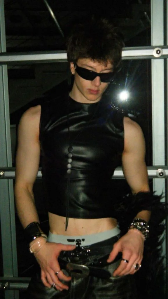 leather top circuit rave outfits